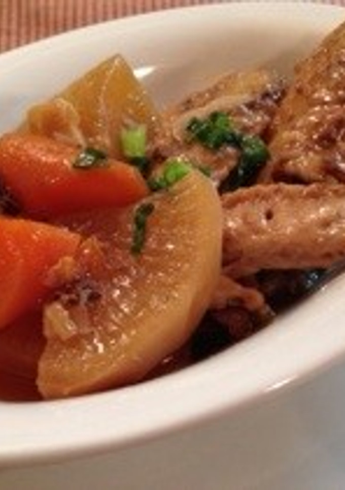 かつおのたたきのタレで❗️鶏大根の煮物-レシピのメイン写真