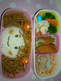 忙しい朝にも簡単 キャラ弁 女の子♪-レシピのメイン写真
