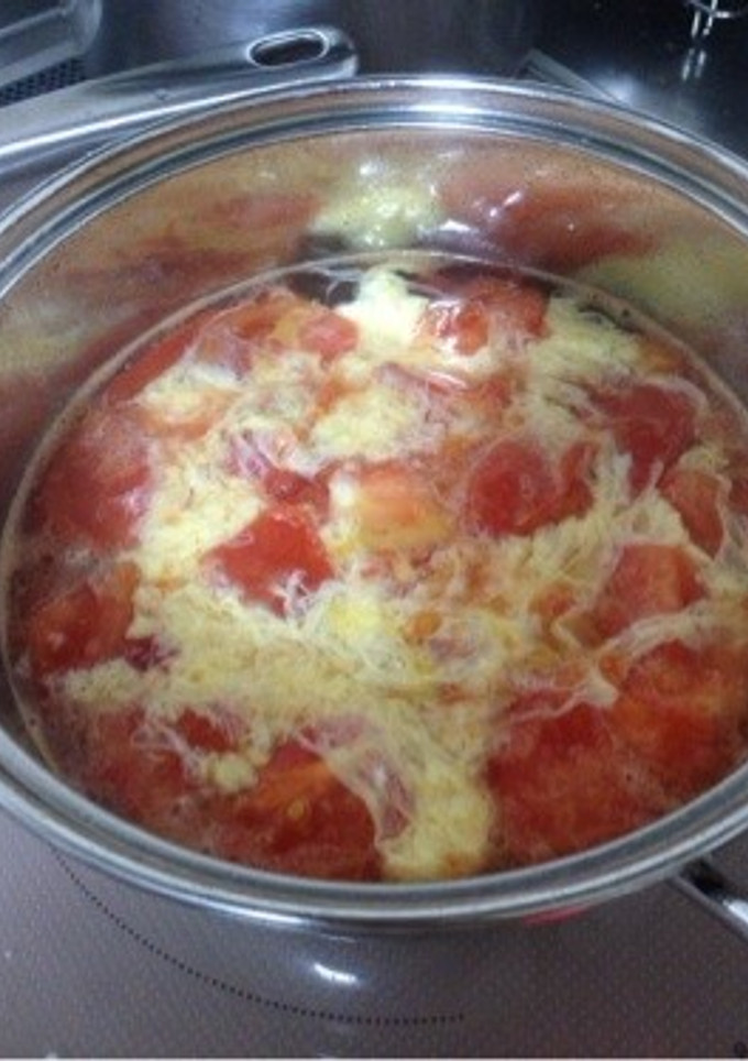 トマトと卵のスープ-レシピのメイン写真