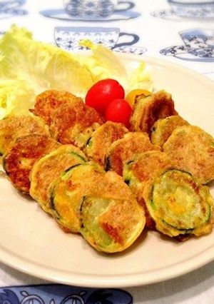 カレーチーズ味のズッキーニピカタ-レシピのメイン写真