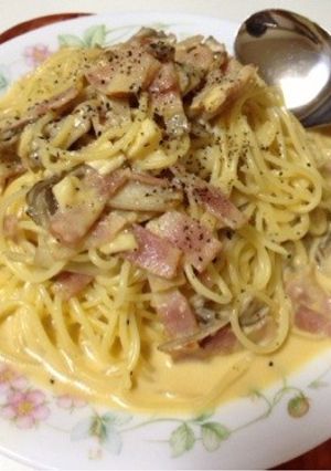 あっさりカルボナーラ-レシピのメイン写真