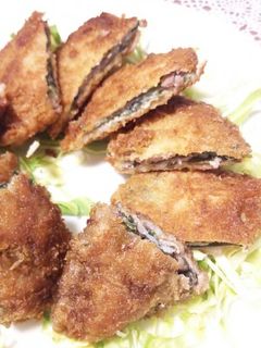 青シソと豚肉のはさみ揚げ♡-レシピのメイン写真
