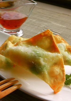 海老と枝豆とヨーグルト＊ワンタン揚げ＊-レシピのメイン写真