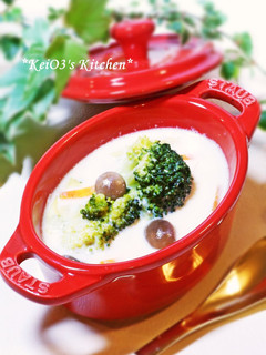 たっぷり野菜ときのこの豆乳スープ-レシピのメイン写真