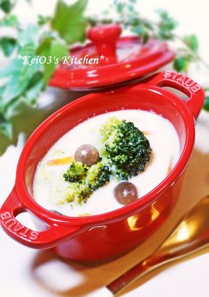 たっぷり野菜ときのこの豆乳スープ-レシピのメイン写真