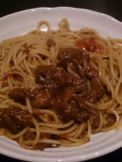 カレーリメイク ♪カレーパスタ-レシピのメイン写真