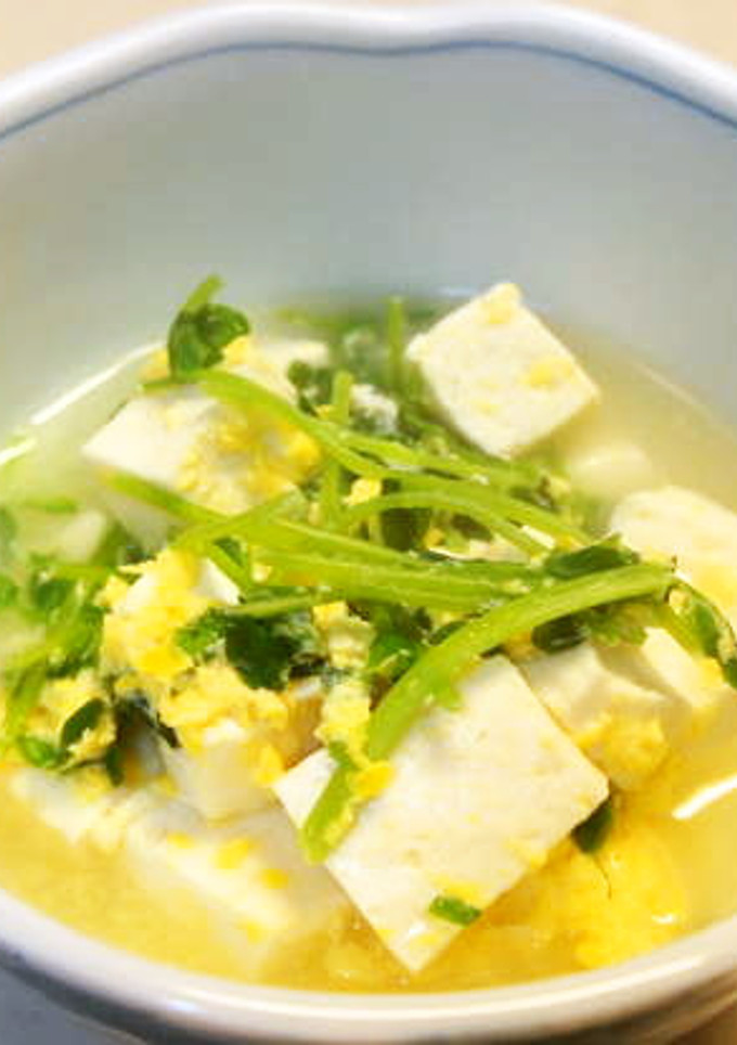 豆腐の卵とじ・白だしであっさりと-レシピのメイン写真