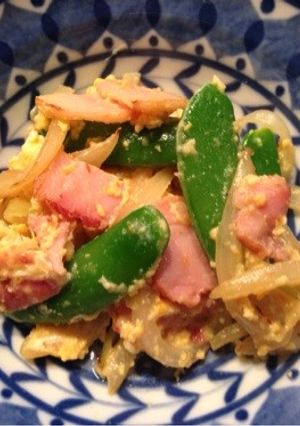 お弁当に☆スナップエンドウの卵とじ-レシピのメイン写真