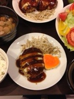チーズハンバーグ-レシピのメイン写真