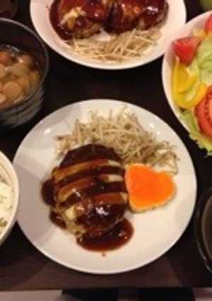 チーズハンバーグ-レシピのメイン写真