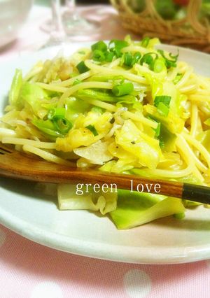 春キャベツとしらすのバター醤油パスタ☆-レシピのメイン写真