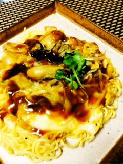 【25分】パリふわ♡牡蠣卵あんかけ焼そば-レシピのメイン写真
