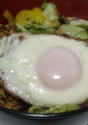ロコモコ風丼-レシピのメイン写真