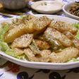 鶏むね肉と長芋のガリマヨポン炒め