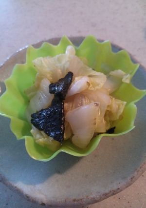 ☆超簡単☆白菜ののり和え-レシピのメイン写真
