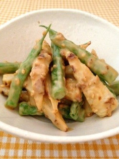 インゲンと竹輪の胡麻和え-レシピのメイン写真