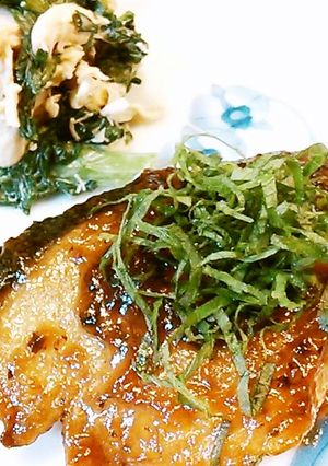 梅香る♡鰤の照り焼き。-レシピのメイン写真