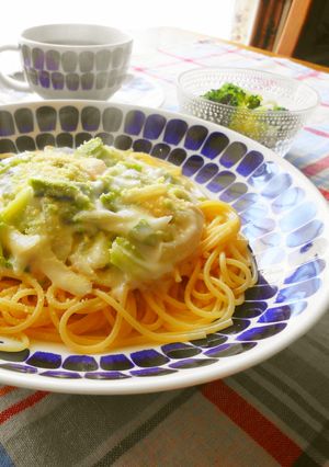 新キャベツとハムのクリームパスタ-レシピのメイン写真