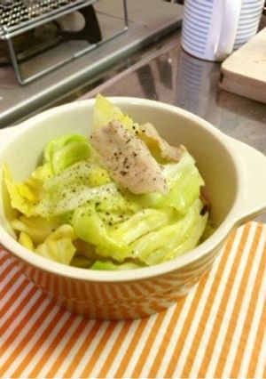 キャベツと豚バラ、オリーブオイルで。-レシピのメイン写真