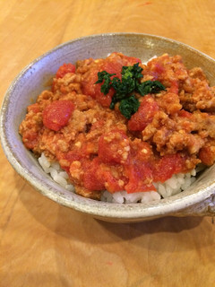トマトそぼろ丼-レシピのメイン写真