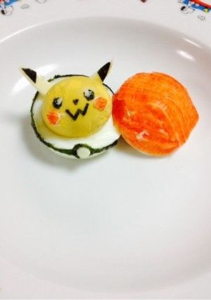 キャラ弁☆モンスターボールからピカチュウ-レシピのメイン写真