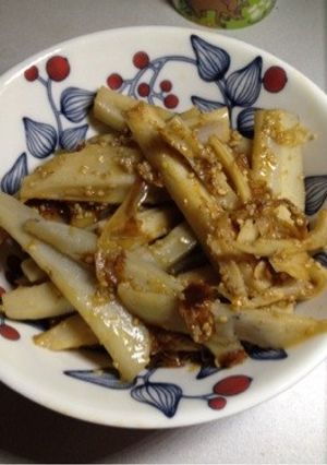 きんぴら蓮根(縦切り・鰹節・ピリ辛)-レシピのメイン写真