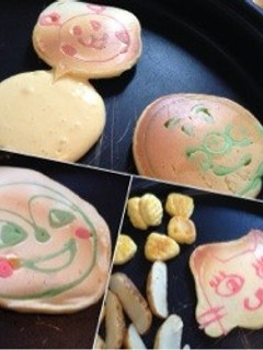 お絵かき♡ ホットケーキ♡-レシピのメイン写真