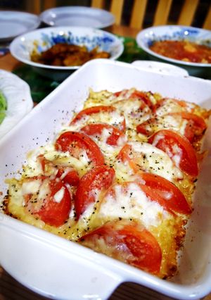 トマトチーズとバジルで簡単イタリアン-レシピのメイン写真