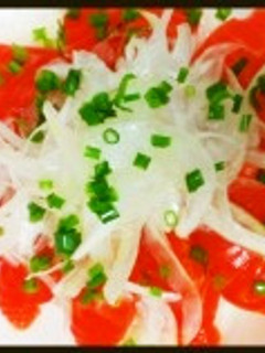 簡単オニオンサーモン丼-レシピのメイン写真