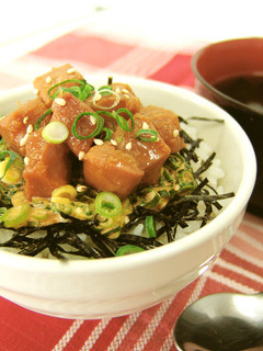 まぐろ角煮のネギマヨ丼-レシピのメイン写真