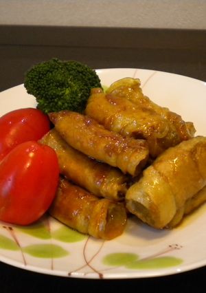 簡単！！蕗の豚肉巻き　-レシピのメイン写真