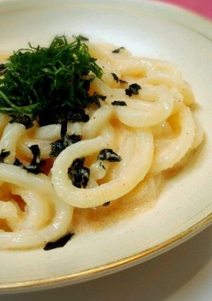ランチに☆もっちり明太マヨうどん-レシピのメイン写真
