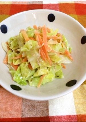 簡単♬キャベツと人参の梅マヨサラダ-レシピのメイン写真
