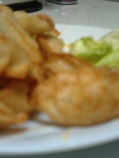 カレーポテト&鶏+梅肉の揚げ餃子-レシピのメイン写真