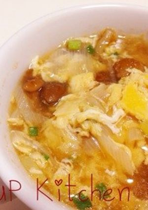 なめこと卵のトロピリ辛スープ☆-レシピのメイン写真