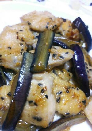 ゴマ鶏となすの照り焼き-レシピのメイン写真