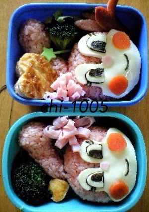 アンパンマン*ドキンちゃんキャラ弁♡-レシピのメイン写真