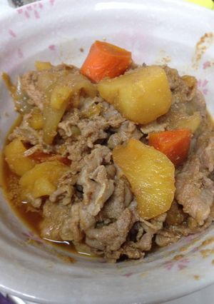 絶賛♡韓国風肉じゃが!キムチ鍋リメイク-レシピのメイン写真
