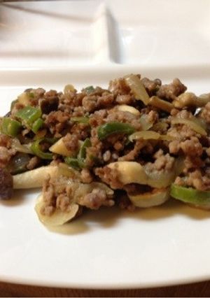 牛ミンチと残り野菜の味噌オイ炒めは-レシピのメイン写真