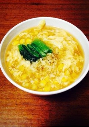 コーンたっぷり玉子のあんかけうどん-レシピのメイン写真