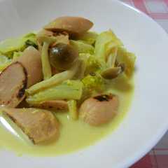 รูปของ 魚ニソ・白菜のカレー風味のクリーム煮