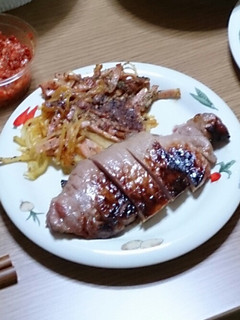 豚ロース肉の朴葉みそ漬け焼き(^∇^)-レシピのメイン写真