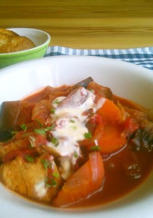 冬のポカポカ✩チキンのトマト煮-レシピのメイン写真