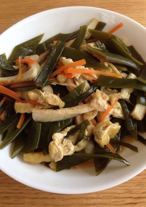 三陸・茎わかめの煮物-レシピのメイン写真