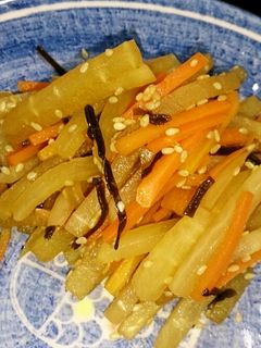 大根のごま昆布きんぴら-レシピのメイン写真
