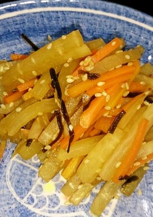 大根のごま昆布きんぴら-レシピのメイン写真