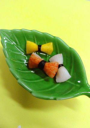 もっと可愛い☆カニカマ☆ちょうちょリボン-レシピのメイン写真