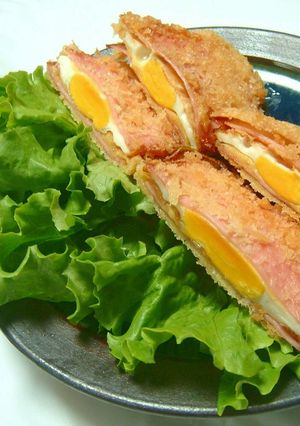 総菜屋さんの＊カリカリ卵とハムのフライ-レシピのメイン写真