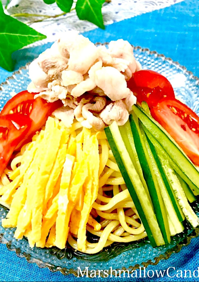 簡単！豚しゃぶの冷やし中華♡-レシピのメイン写真