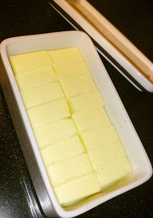 バター大さじ１の切り方-レシピのメイン写真